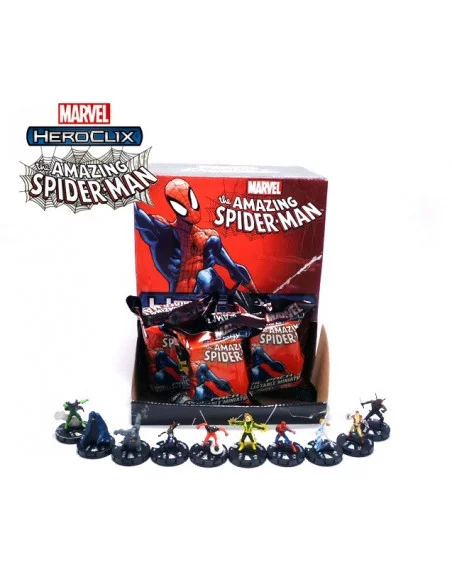 es::Marvel Heroclix - The Amazing Spiderman Foil Booster 1 Figure Pack
