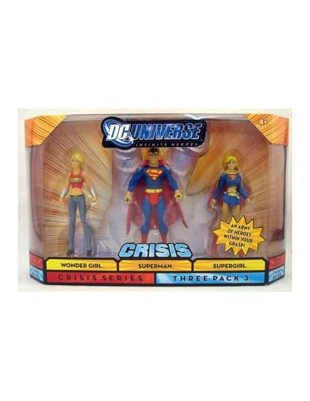 es::Figura DC Universe Infinite Heroes - Pack Superman + Supergirl + Wondergirl