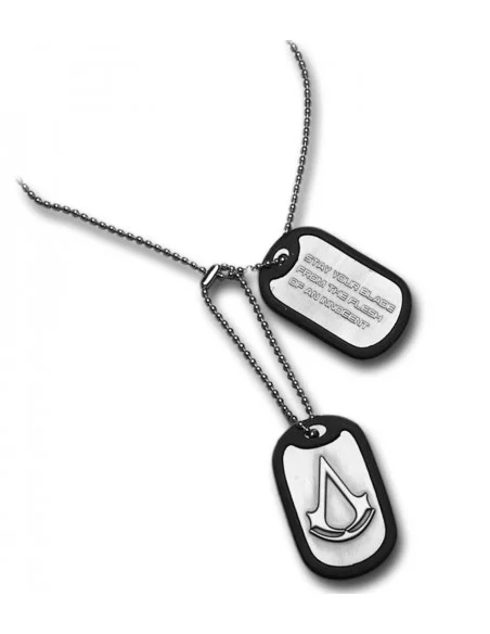es::Assassin's creed chapas de identificación con cadena logo
