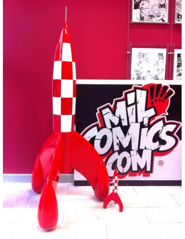 es::Cohete Lunar Tintín 120 Cm 1ª Edición - Figura de resina Imágenes Míticas