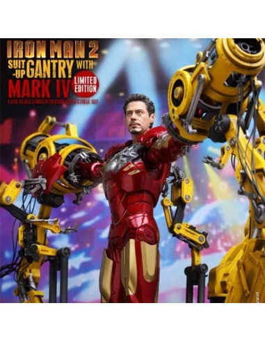 es::Iron Man 2 Suit Up Gantry With Mark IV -Set Figuras 1/6 Hot Toys Marvel