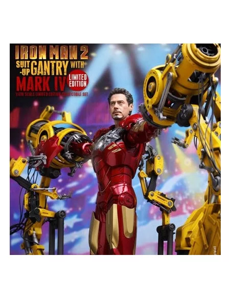 es::Iron Man 2 Suit Up Gantry With Mark IV -Set Figuras 1/6 Hot Toys Marvel