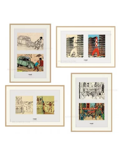 es::Set 4 Litografías Tintín