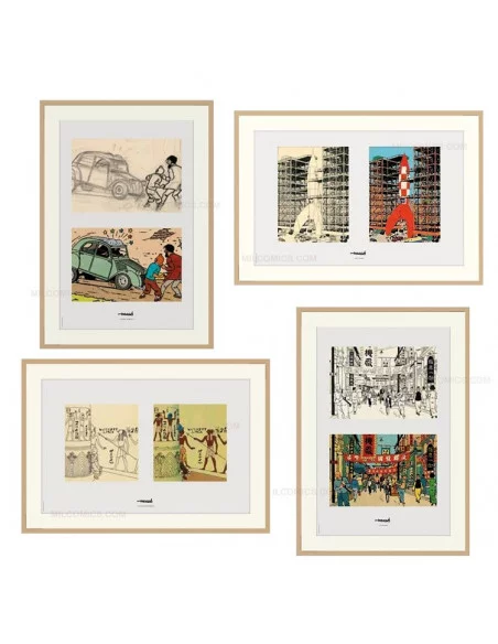 es::Set 4 Litografías Tintín