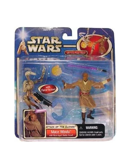 es::MACE WINDU WITH BLAST APART BATTLE DROID - Figuras Star Wars Hasbro