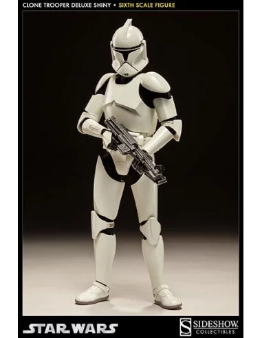 es::Clone Trooper deluxe: 'shiny' - figura 1/6 Star Wars Sideshow