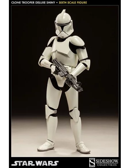 es::Clone Trooper deluxe: 'shiny' - figura 1/6 Star Wars Sideshow