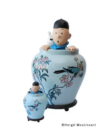 es::Tintin Potiche Jarrón Chino 44 Cm. - Figura Tintín Imágenes Míticas