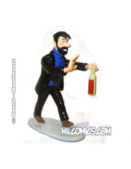 es::HADDOCK CON BOTELLA - Figura de plomo Tintín