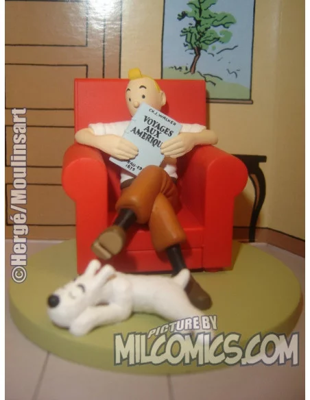 es::Tintin Sofá Rojo - Cofre escena Tintín