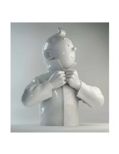 es::Busto Tintín Abrochándose El CUElLO Brillante