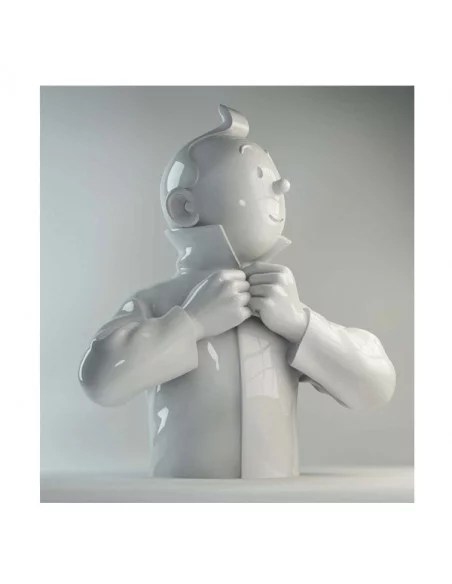 es::Busto Tintín Abrochándose El CUElLO Brillante