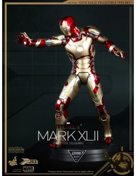 es::Iron Man Mark XLII - Figura power pose Hot Toys Iron Man 3
