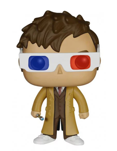 es::Doctor Who Figura POP! Television Vinyl 10th Doctor 3-D Specs Limited Edition 9 cm