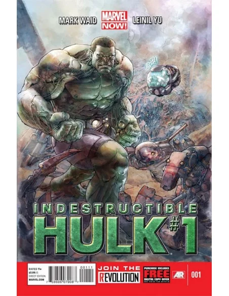 es::Indestructible Hulk 1 Df Signed By Mark Waid