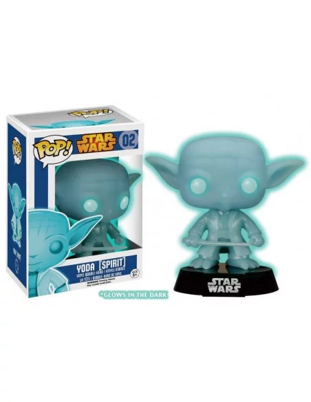 es::Star Wars Cabezón Vinyl Pop Yoda Spirit Glow in the dark 10 cm