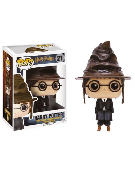 es::Harry Potter POP! Movies Vinyl Figura Harry Potter Sorting Hat 9 cm