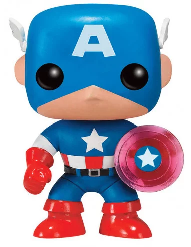 es::Marvel Comics POP! Marvel Vinyl Figura Captain America Photon Shield 75th Anniversary Limited 9 cm
