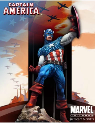 es::Captain America - Figura de metal para pintar Knight Models