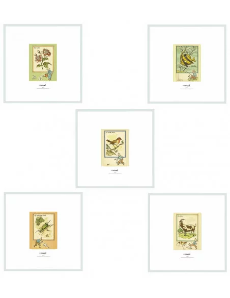 es::Set De 5 Litografías Tintín Postales Didácticas 1943