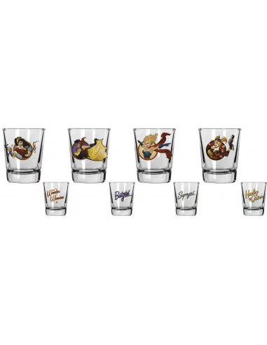 es::DC Comics: Set 4 vasos de chupito Bombshells
