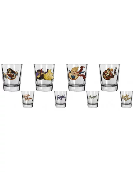 es::DC Comics: Set 4 vasos de chupito Bombshells
