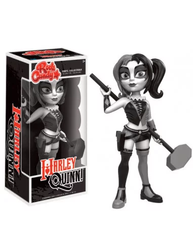 es::DC Comics Rock Candy Vinyl Figura Harley Quinn B&W Costume 13 cm