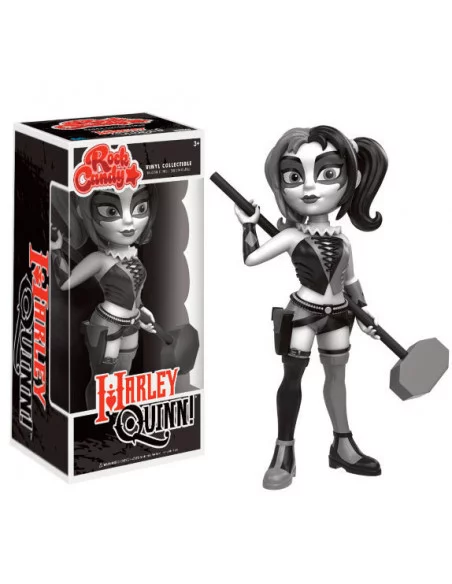 es::DC Comics Rock Candy Vinyl Figura Harley Quinn B&W Costume 13 cm