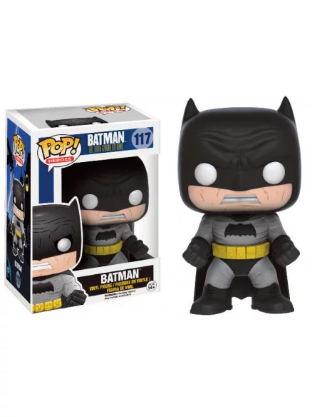es::Batman The Dark Knight Returns POP! Heroes Figura Batman Black Costume 9 cm