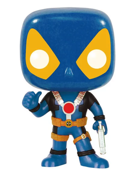 es::Marvel Comics POP! Vinyl Cabezón Deadpool Thumbs Up X-Men Costume 9 cm