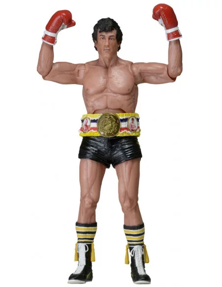 es::Rocky 40 aniversario Serie 1 Figura Rocky Black Trunks Version with belt 18 cm
