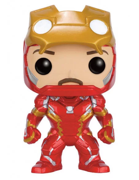 es::Captain America Civil War POP! Vinyl Cabezón Iron Man Unmasked 9 cm