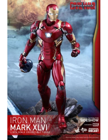 es::Captain America Civil War Figura Movie Masterpiece Diecast 1/6 Iron Man Mark XLVI 32 cm