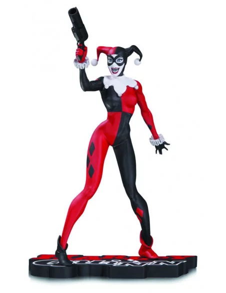 es::DC Comics Red, White & Black Estatua Harley Quinn by Jim Lee 17 cm