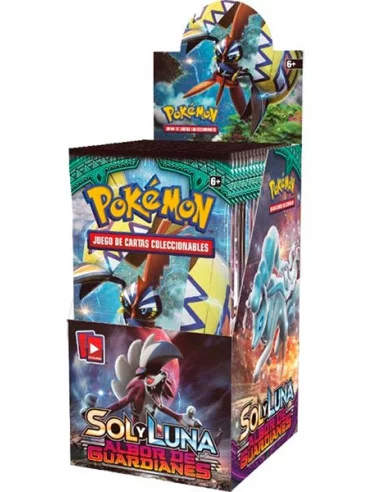 es::Pokémon Sol y Luna: Albor de Guardianes JCC Caja de 18 sobres - Juego de cartas coleccionable