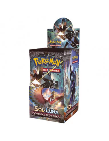 es::Pokémon Sol y Luna: Sombras Ardientes JCC Caja de 18 sobres - Juego de cartas coleccionable