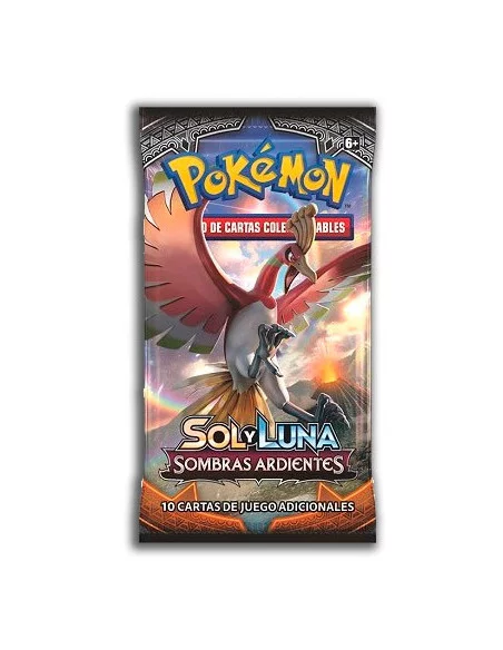 es::Pokémon Sol y Luna: Sombras Ardientes JCC 1 sobre - Juego de cartas coleccionable