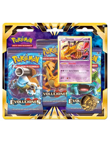 es::Pokémon Sol y Luna JCC: Blíster Giratina - Juego de cartas coleccionable