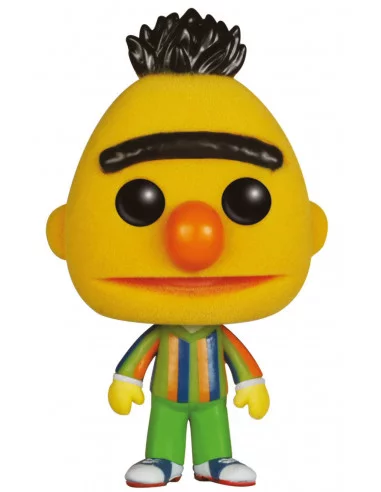 es::Barrio Sésamo Figura POP! TV Vinyl Bert Blas Flocked 9 cm