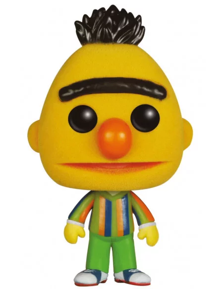 es::Barrio Sésamo Figura POP! TV Vinyl Bert Blas Flocked 9 cm
