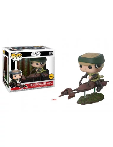es::Star Wars POP! Movies Vinyl Figura CHASE Luke with Speeder Bike 10 cm