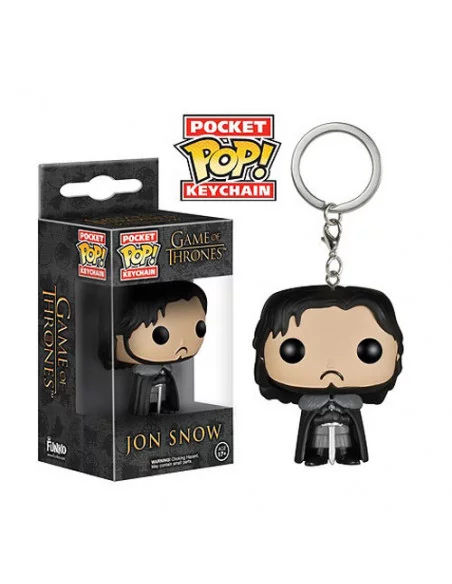 es::Juego de Tronos POP! Vinyl Llavero Jon Snow 4 cm