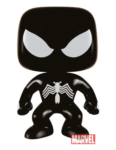 es::Marvel Comics POP! Vinyl Cabezón Black Suit Spider-Man Exclusive 9 cm