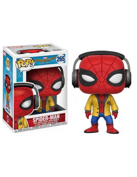 es::Spider-Man Homecoming POP! Marvel Vinyl Figura Spider-Man Headphones 9 cm