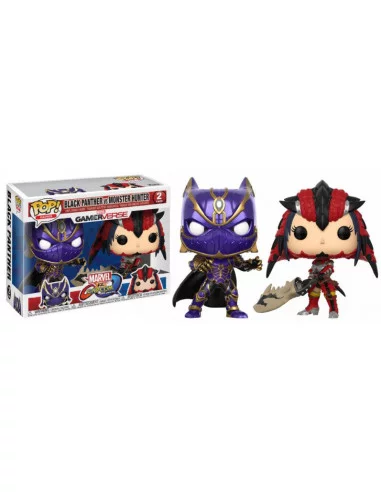 es::Marvel vs. Capcom Infinite POP! Games Vinyl Pack de 2 Figuras Black Panther vs Monster Hunter 9 cm