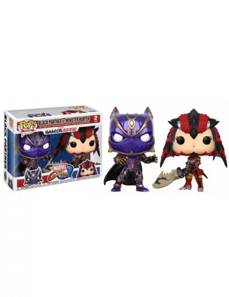 es::Marvel vs. Capcom Infinite POP! Games Vinyl Pack de 2 Figuras Black Panther vs Monster Hunter 9 cm