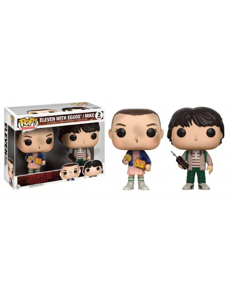 es::Stranger Things Pack de 2 POP! Marvel Vinyl Figuras Eleven & Mike 9 cm