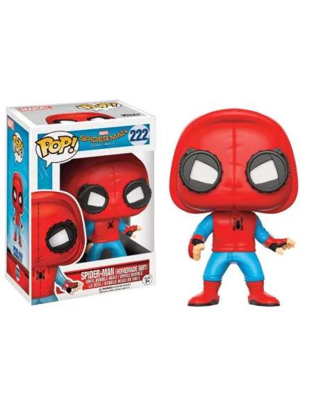 es::Spider-Man Homecoming POP! Marvel Vinyl Figura Spider-Man Homemade Suit 9 cm