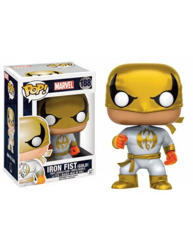 es::Marvel Comics POP! Marvel Vinyl Cabezón Iron Fist Gold 9 cm