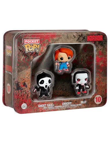 es::Horror Pocket POP! Tins pack de 3 Figuras 4 cm